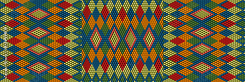 Folk ornament, national pattern, ethnic embroidery, ornamental texture, traditional geometric motives of the tribes of the Australian continent.