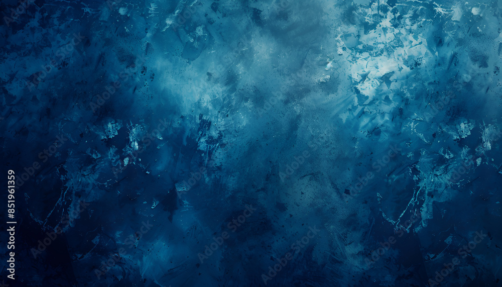 Fototapeta premium Dark blue gradient on grainy background