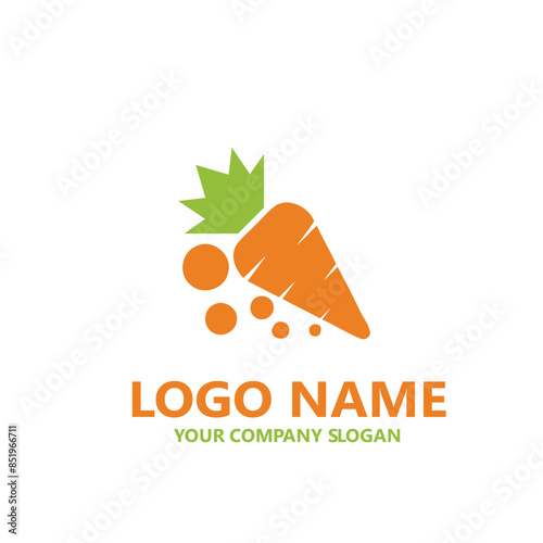 organic fruits and vegetables  logo vector