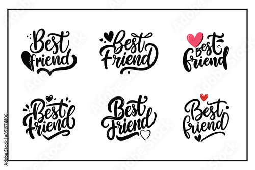 Best Friend vector illustration