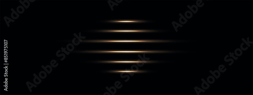 Gold shine parallel lines vector, metallic glow elements for banner, web, bronze stripes illustration eps on transparent background, sparkling png overlay