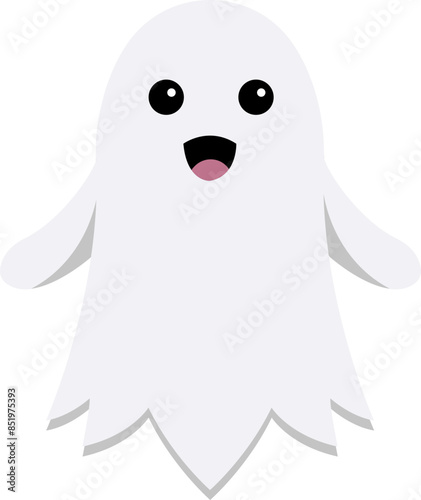 Cute Halloween Cartoon Ghost