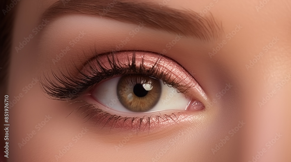 Obraz premium attractive eye makeup