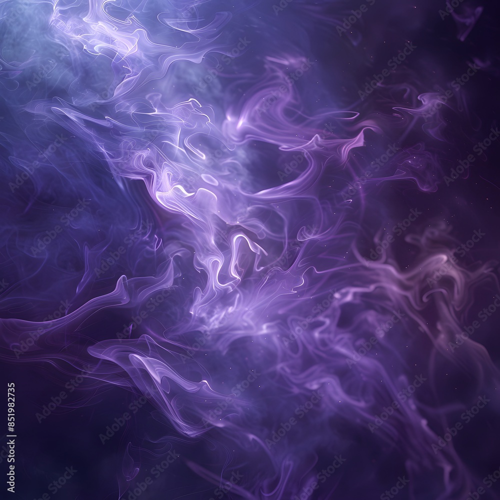 Fototapeta premium Abstract purple smoke and light effects