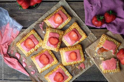 Homemade strawberry poptarts