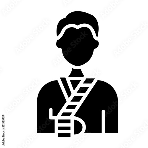 Disaster Victim Glyph Icon
