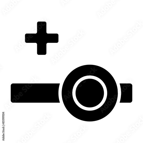 Head Mirror Glyph Icon