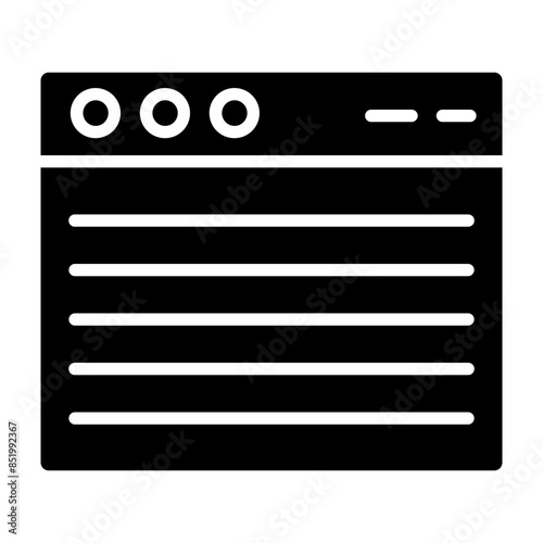 Stories Glyph Icon