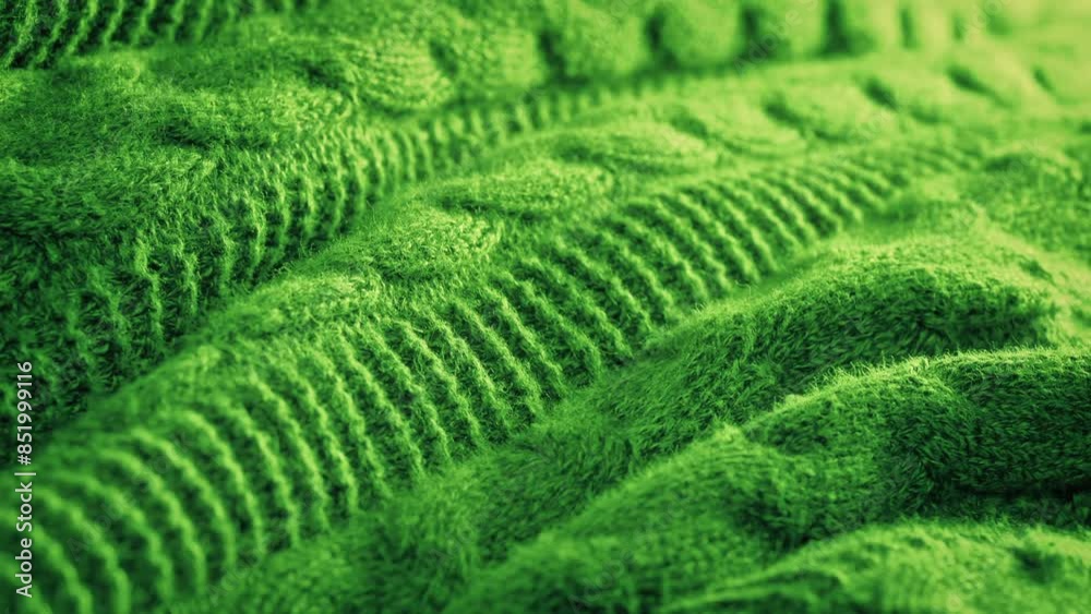 Green Fabric Textured Pattern Moving Shot Green Fabric Textured Pattern Moving Shot