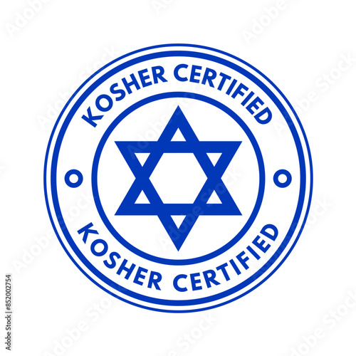 Kosher certificate, kosher food - marking, stamp, sign