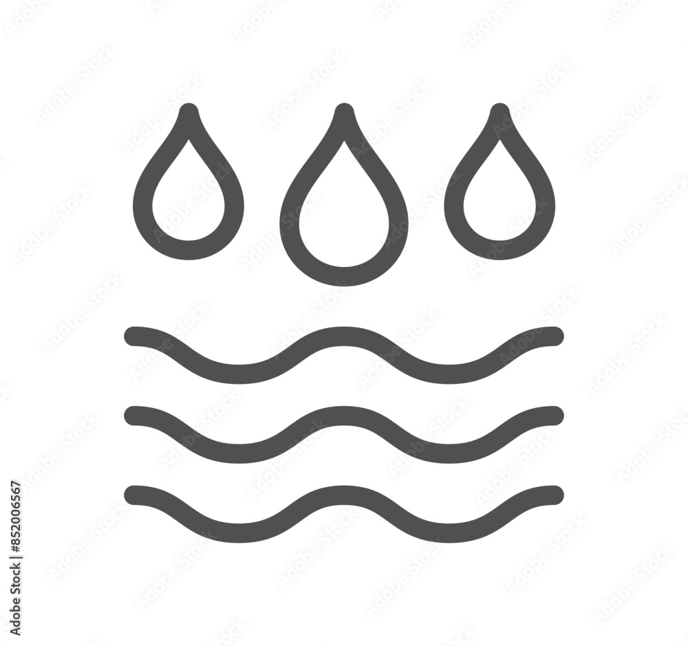 Water related icon outline and linear vector.
Water related icon outline and linear vector.