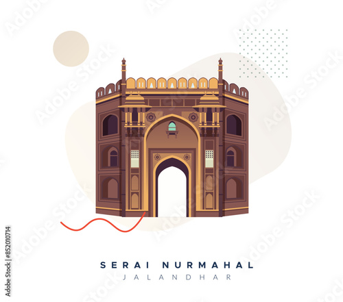 Serai Nurmahal  - near Jalandhar - Stock Illustration