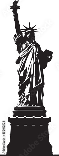 statue of liberty vector silhouette