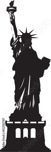 statue of liberty vector silhouette