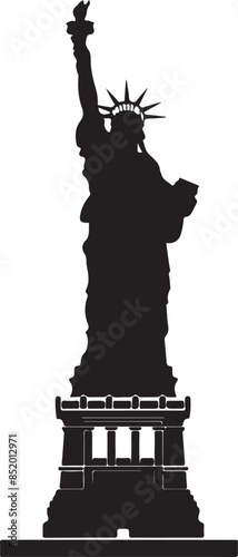 statue of liberty vector silhouette