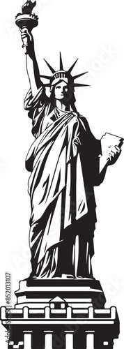 statue of liberty vector silhouette