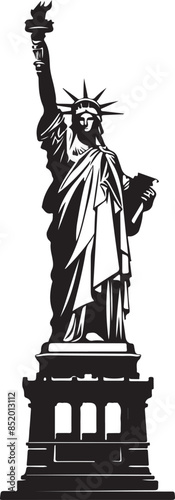 statue of liberty vector silhouette