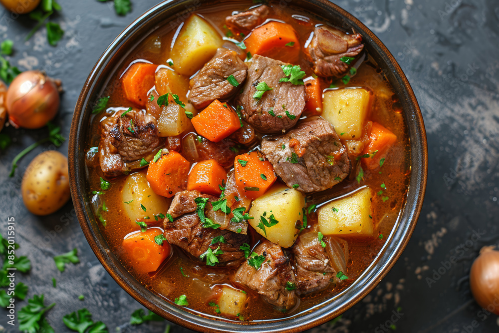 Rustic Lamb Stew with Potatoes and Carrots Rustic Lamb Stew with Potatoes and Carrots