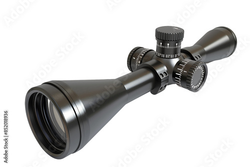 Obraz na płótnie black rifle scope isolated on transparent background