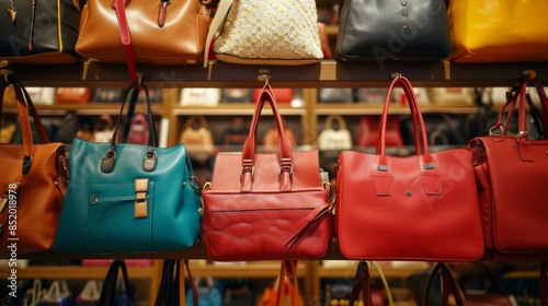 Women bags and accessories for sale in a shopping center