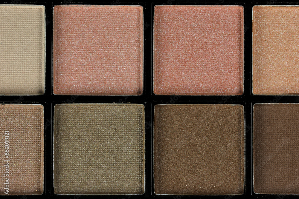 Fototapeta premium closeup of a nude eyes eyeshadow palette