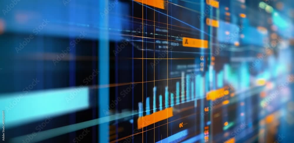 Financial data visualization with bar charts and graphs Financial data visualization with bar charts and graphs