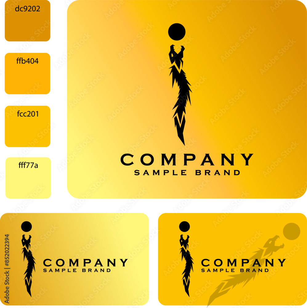 Dragon Logo in the Shape of the Letter I