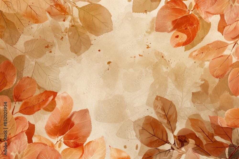Autumnal Leaf Impressions: A Watercolor Dream of Fall Colors Autumnal Leaf Impressions: A Watercolor Dream of Fall Colors