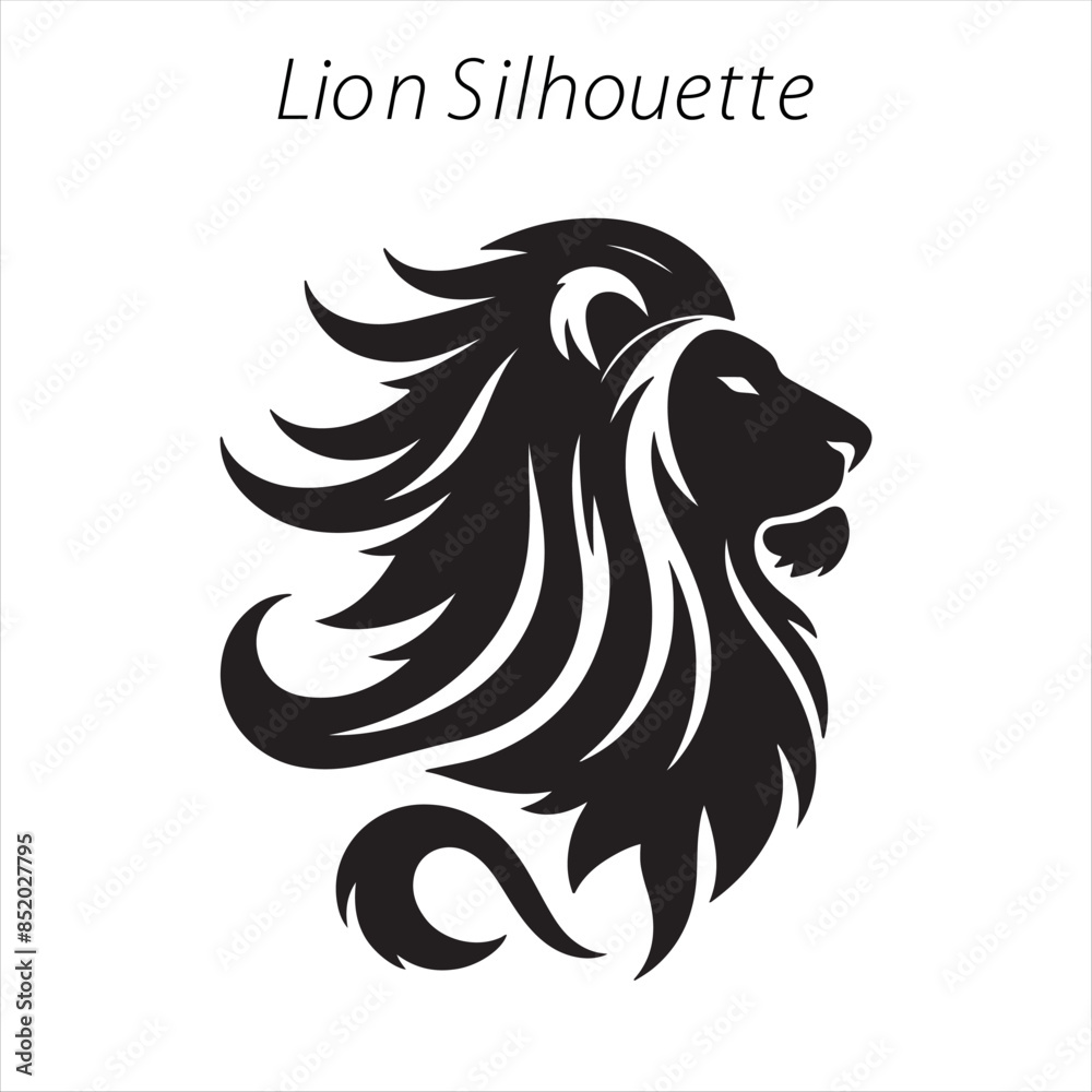 Obraz premium lion silhouette