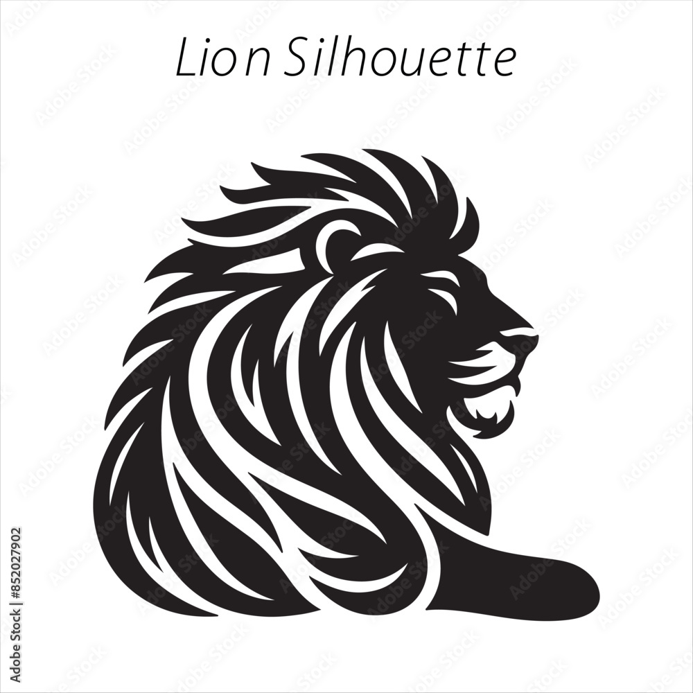 Obraz premium lion silhouette