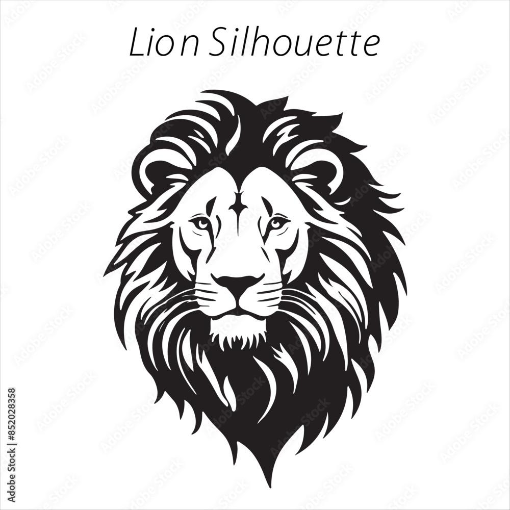 Obraz premium lion silhouette
