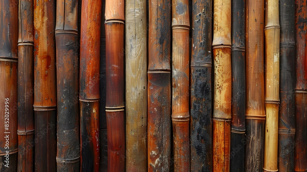 Natural bamboo stalks in vertical alignment. Close-up photography for design and print. Natural bamboo stalks in vertical alignment. Close-up photography for design and print.