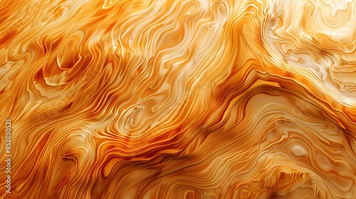 Abstract swirling orange wood texture. Close-up photography for design and print.