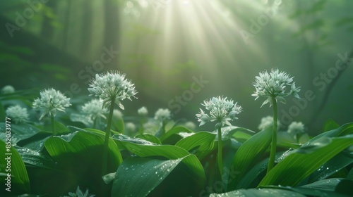 Flowers Scattered Across Grass