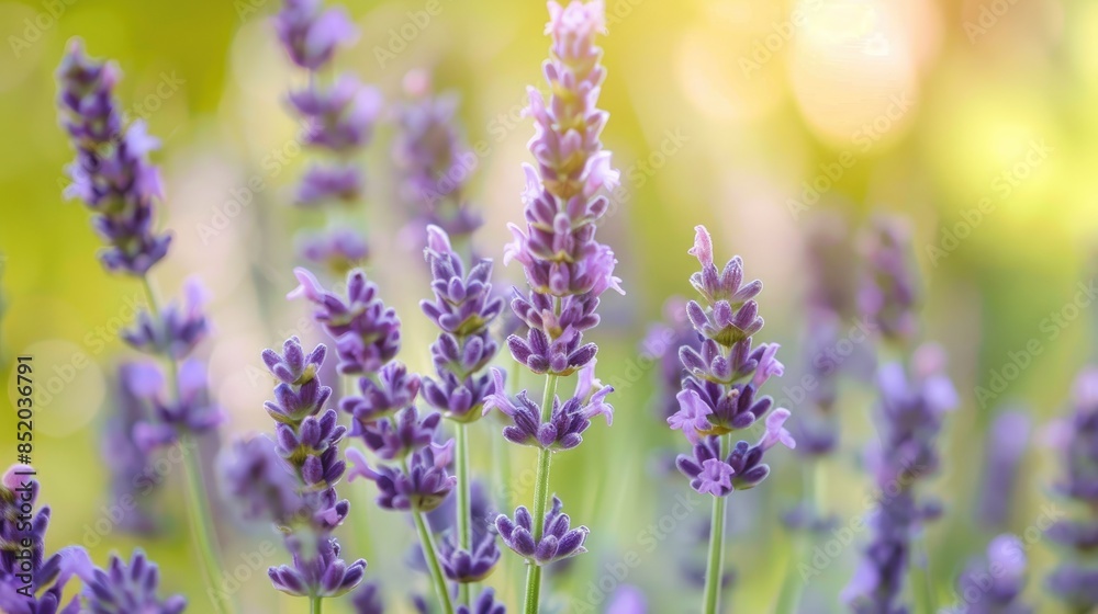 Naklejka premium Close up of lavender blooms