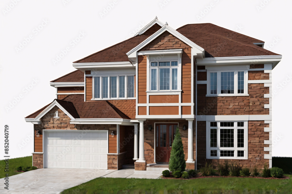 House illustration isolated on white background House illustration isolated on white background