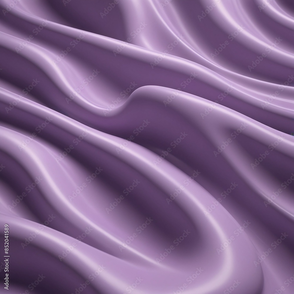 Obraz premium Platinum Edge of Lavender Curves Abstract 3D Render