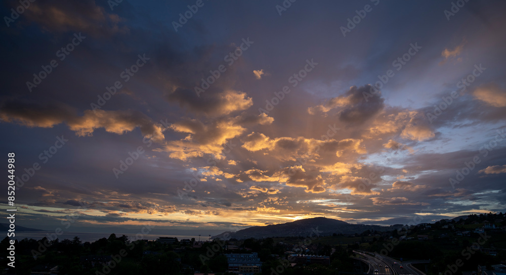 time lapse of clouds over sunset time lapse of clouds over sunset