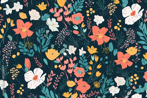Wallpaper Mural floral background Torontodigital.ca
