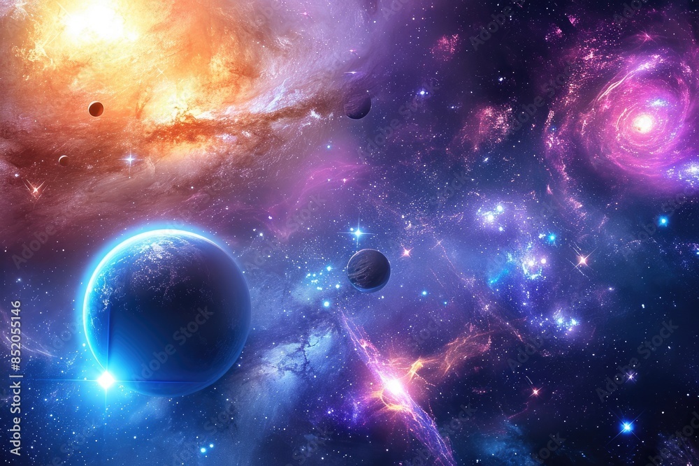 a purple and blue nebula with stars, Cosmic wonders Explore the mysteries of the universe a purple and blue nebula with stars, Cosmic wonders Explore the mysteries of the universe