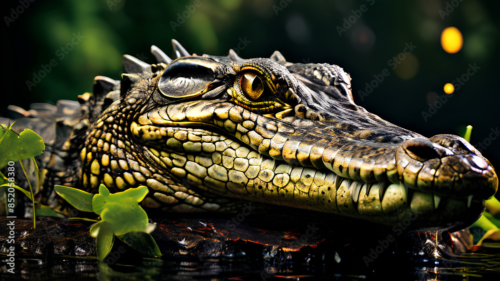 Obraz premium Experience the Majesty of Alligators in Our Wildlife Photography Collection