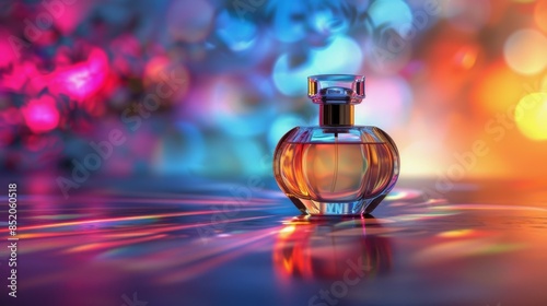 Bottle of Perfume on Table