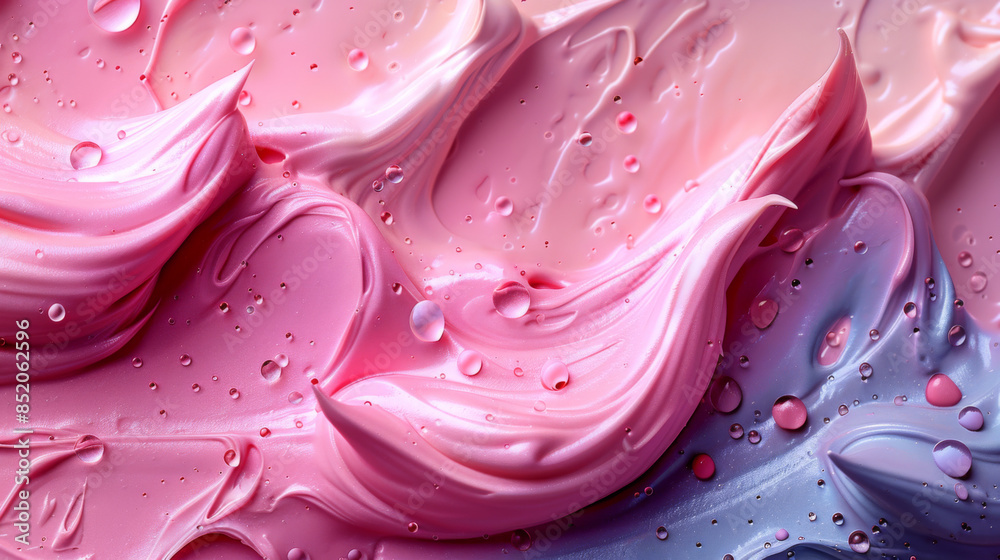 cosmetic smears of creamy texture on a pastel background cosmetic smears of creamy texture on a pastel background
