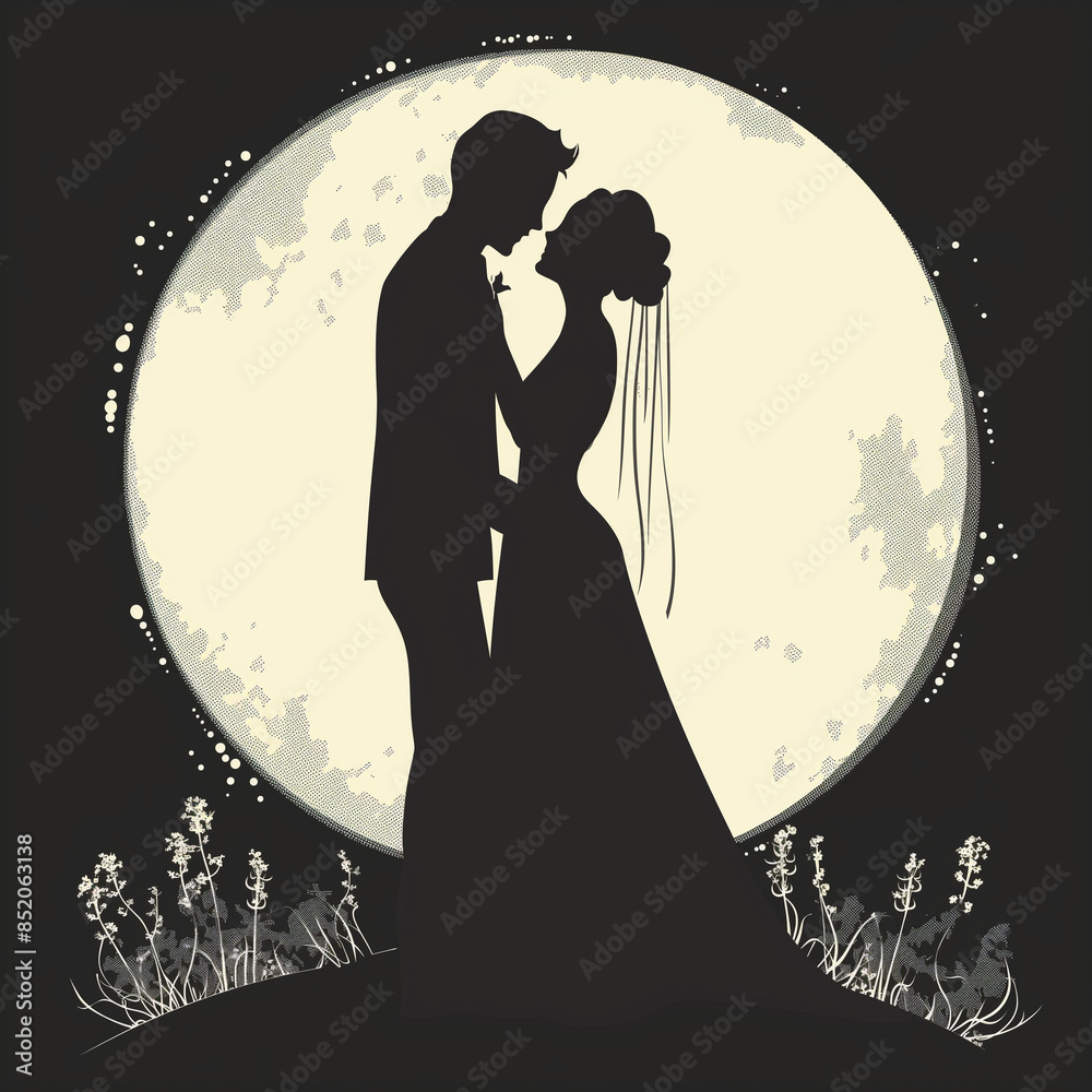 elegant bride and groom elegant bride and groom