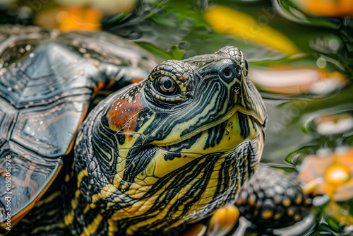 Turtle closeup portrait