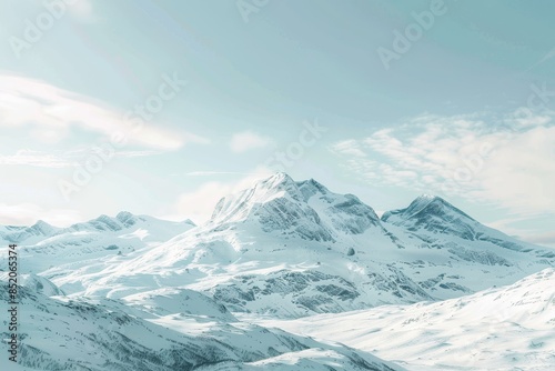 alpine mountain landscape  Generative AI © Roman