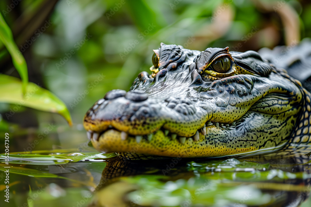 Fototapeta premium A large alligator in its habitat