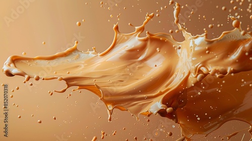 The liquid foundation splash element and the liquid cosmetic cream are both liquids