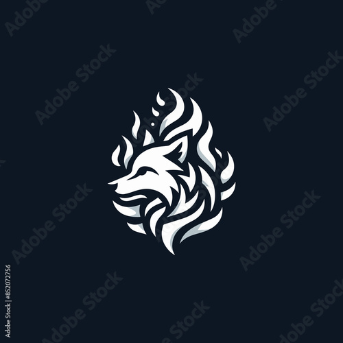 Wallpaper Mural Wolf template design vector Torontodigital.ca