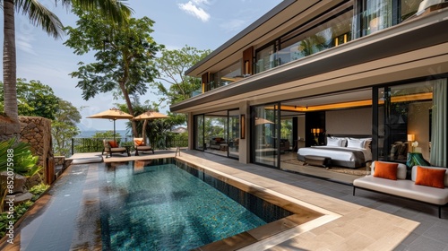Luxury Villa with Private Pool and Stunning Ocean Views © nomesart